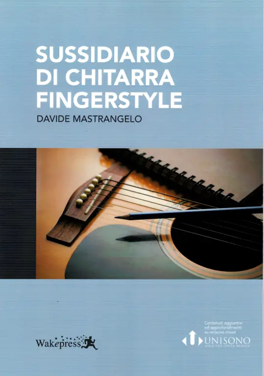 Immagine della copertina del libro di Davide Mastrangelo "Sussidiario di chitarra fingerstyle"